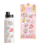 Cute 3d Stickers - 8.66×3.66in Animal Water Labels, Decorative Scrapbook Supplies, Portable Cartoon Craft Embellishment | Smartphone Journal Planner Reward Set for Birthday Business Teacher School