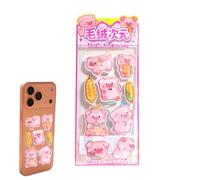 Cute 3D Stickers - PVC, 8.66x3.66in Puffy Stickers Animal-Themed | Water-Resistant Decorative For Scrapbooking, Journaling, DIY Crafts, Notebook Decoration, Classroom Rewards