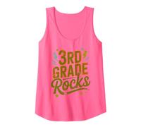 Cute 3er Grado Rocks Primer día Música Profesor Niñas Hola Camiseta sin Mangas