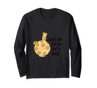Cute 420 Smoking Marijuana, Funny Stoner Bong, Weed Meme Manga Larga