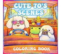 Cute 70’s Scenes Coloring Book: Groovy Vibes Disco (Cute Coloring Books)