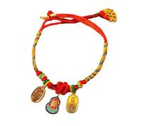 Cute Adjustable Woven Pet Collar for Cats & Dogs | Red Woven Design/Comfortable Fit | Sturdy Rope & Alloy | Versatile Everyday Use/Red Present