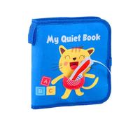 Cute Adorable Design Crinkle Books for Babies, Soft Cloth Baby Books, Sturdy Baby Activity Books, Decorative Teething Toys for Babies, Kids, Present, Learning, Entertainment, Blue Color