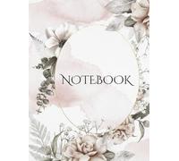 Cute Aesthetic pastel color Floral Durable Hardcover A4 lined Notebook/journal for Women, Girls for work, school: Aesthetic lined notebook for college, work and daily reflections