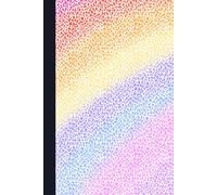 cute aesthetic rainbow themed simple 6 x 9 inches 110 pages notebook/journal/planner for daily and general uses