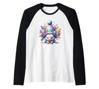 Cute Aesthetic Spring Must Haves with Lilac GNOME Graphic Camiseta Manga Raglan