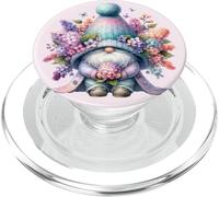 Cute Aesthetic Spring Must Haves with Lilac GNOME Graphic PopSockets PopGrip para MagSafe