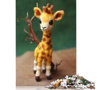 Cute African Baby Giraffe Puzzles Imposible,desafío para Adultos Juego Educativo 1000 Piezas Obra De Arte De Juego De para Adultos Y Niños Mayores De 12 Años 1000pcs (75x50cm)