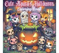 Cute Alpaca’s Halloween Coloring Book
