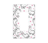 Cute alpacas lama hearts white Wall Plate Covers 1 Gang Wall Plates Standard Size 11.2 cm x 6.9 cm, cubierta decorativa para interruptor de luz, cubierta de tomacorriente de policarbonato
