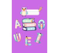 Cute Alphabet Notebook for Girls - Lined Journal for School: Fun and colorful A-Z letter cover | 6x9 inch | 120 pages | Perfect for writing, drawing, or school notes