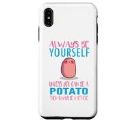 Cute Always Be Yourself Unless a Potato Kawaii Potato Carcasa para iPhone XS MAX