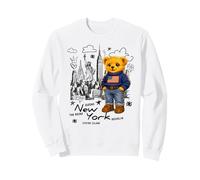 Cute American Teddy Bear Sketch Drawing, New York Teddy Bear Sudadera