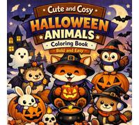 Cute and Cosy Halloween Animals Coloring Book - Bold and Easy Spooky Sweet Coloring Fun für Kinder, Erwachsene und Senioren: Große, einfache Motive ... and Cosy - Animal Versionen - Bold and Easy)
