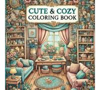 CUTE AND COZY COLORING BOOK: Simple drawings to relax, ideal for children, teenagers, seniors, for anxiety relief, and also as a stress reliever