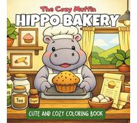 CUTE AND COZY COLORING BOOK: The Cozy Muffin Hippo Bakery: A Cute & Comforting Adult Coloring Book of Gentle Baking Moments, Warm Interiors, and Wholesome Animal Friends