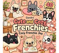 Cute and Cozy Frenchies: An Easy and Bold Coloring Book of Cute French Bulldogs in Cozy Scenes for Relaxation and Stress Relief