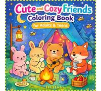 Cute and Cozy Friends Coloring Book For Adults and Teens: A Heartwarming Collection of Cute Animal Friends for Stress Relief Coloring (Easy and Bold Designs)