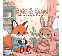 Cute and Cozy Kawaii Animal Friends: A Whimsical Kawaii Coloring Book for Stress Relief and Creativity, Kozy scenes
