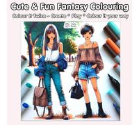 Cute and Fun Fashion Colouring: Super Stylish fashion colouring for stress-relief and relaxation