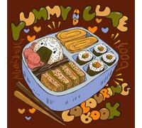 Cute and Yummy japanese food Coloring book