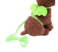 Cute Angel Wing - Correa ajustable para perros y mascotas, juego de correa de entrenamiento de tracción y collares, color verde, talla M