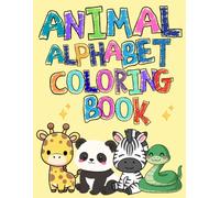 Cute Animal Alphabet Tracing and Coloring Book: Ages 2-8