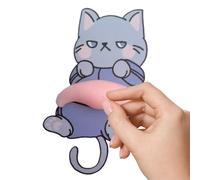 Cute Animal Belly Decal - 3D Silicone Squeezable Sticker, Soft Press Belly With Self Adhesive Design, Playful Cartoon Decor For Journals Notebooks Laptops Phone Cases Water Bottles Kids Adults Party F