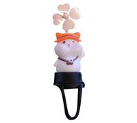 Cute Animal Bike Handlebar Spinner - Decorative Wind Rotating Toy For Bicycles And Outdoor Vehicles, Playful Moving Charm Design Colorful Fun Style, Smooth Spin Mechanism + Easy Mount Clip System,