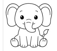 Cute Animal Coloring Book for Kids Ages 4-8