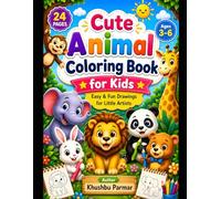 cute animal coloring book for kids: Easy & fun drawing for little artists
