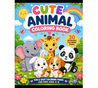 Cute animal colouring book
