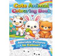 Cute Animal Colouring Book: 50 Adorable Animals to Colour for Relaxation and Fun