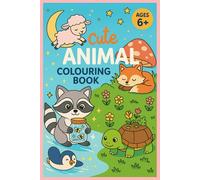 Cute Animal Colouring Book: Collection of animals for kids aged 6+ to colour