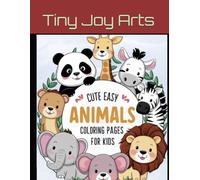 CUTE ANIMAL COLOURING BOOK FOR KIDS: 50 Fun and Easy Colouring Pages for Boys and Girls