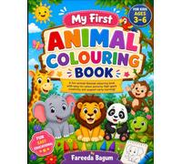 Cute Animal Colouring Book for Kids Ages 3-6: Fun and Easy Coloring Pages Featuring Adorable Zoo, Farm, Jungle, and Ocean Animals | Large Simple Designs for Preschool, Kindergarten, Boys & Girls
