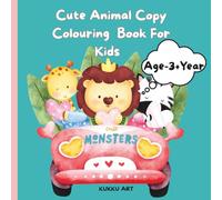 Cute Animal Copy Coloring Book for kids: EducationAl Coloring Pages with Animal