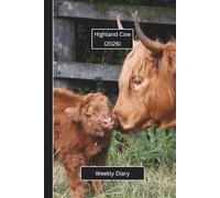 Cute Animal Diaries - Highland Cow: A gorgeous Week View Planner 2026 (spread across 2 pages). It's an ideally sized (6"x9") animal themed journal in ... pages. Great gift for friends and family.