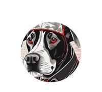 Cute Animal Farm Dog - Juego de 1 ambientador colgante, tarjetas redondas de fragancia de lavanda para interiores de automóviles, paquete de 10/24 tarjetas