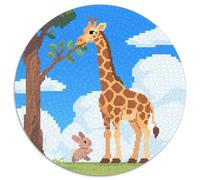 Cute Animal Friends Puzzle De 1000 Piezas Rompecabezas para Adultos Rompecabezas 1000 Piezas para Adultos Zoo para Amantes O Amigos Rompecabezas Imposable 1000pcs (67.5x67.5cm)