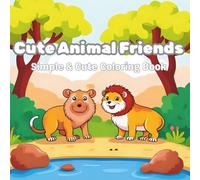 Cute Animal Friends: Simple & Cute Coloring Book