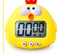 Cute Animal Kitchen Timer, Countdown Timer with Battery 100 Minutes (Lindo Pollito)