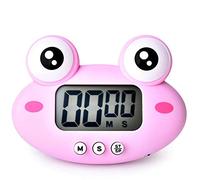 Cute Animal Kitchen Timer, Countdown Timer with Battery 100 Minutes (Princesa Rana Rosa)