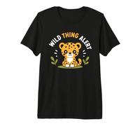 Cute Animal Leopard Quote Funny Wild Thing Alert Camiseta Premium