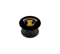 Cute Animal Leopard Quote Funny Wild Thing Alert PopSockets PopGrip Adhesivo