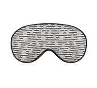 Cute Animal of Scottie Dog Pattern Weighted Eye Mask Sleep Blindfold Correas ajustables para la cabeza Cubierta para los ojos
