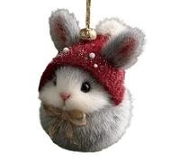 Cute Animal Ornaments - Acrylic Ornament | Forest Animal for Lightweight Hanging, Seasonal Decoration for Home Accent, 2D Flat Animals Decoration, Animals Gift with Scratch-Resistant Charm