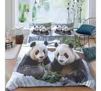 Cute Animal Pair Funda Edredon Microfibra Juego de Ropa de Cama de 3 Piezas Impresión 3D Cierre de Cute Animal Pair Funda de Edredón Funda de Almohada a Juego Transpirable for Ancianos （135x200cm）