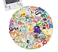 Cute Animal Stickers, Cartoon Laptop Decals, Multipurpose Animal Stickers, 50X Animal Decals, Creative Suitcase Decals, Stylish Animal Stickers, Guitars Stickers, Notebooks Stickers, Portable Animal D