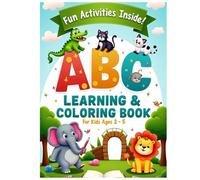 Cute Animals A to Z Alphabet and Coloring Book: Tracing Activities Workbook Colorful Cute and Funny Style